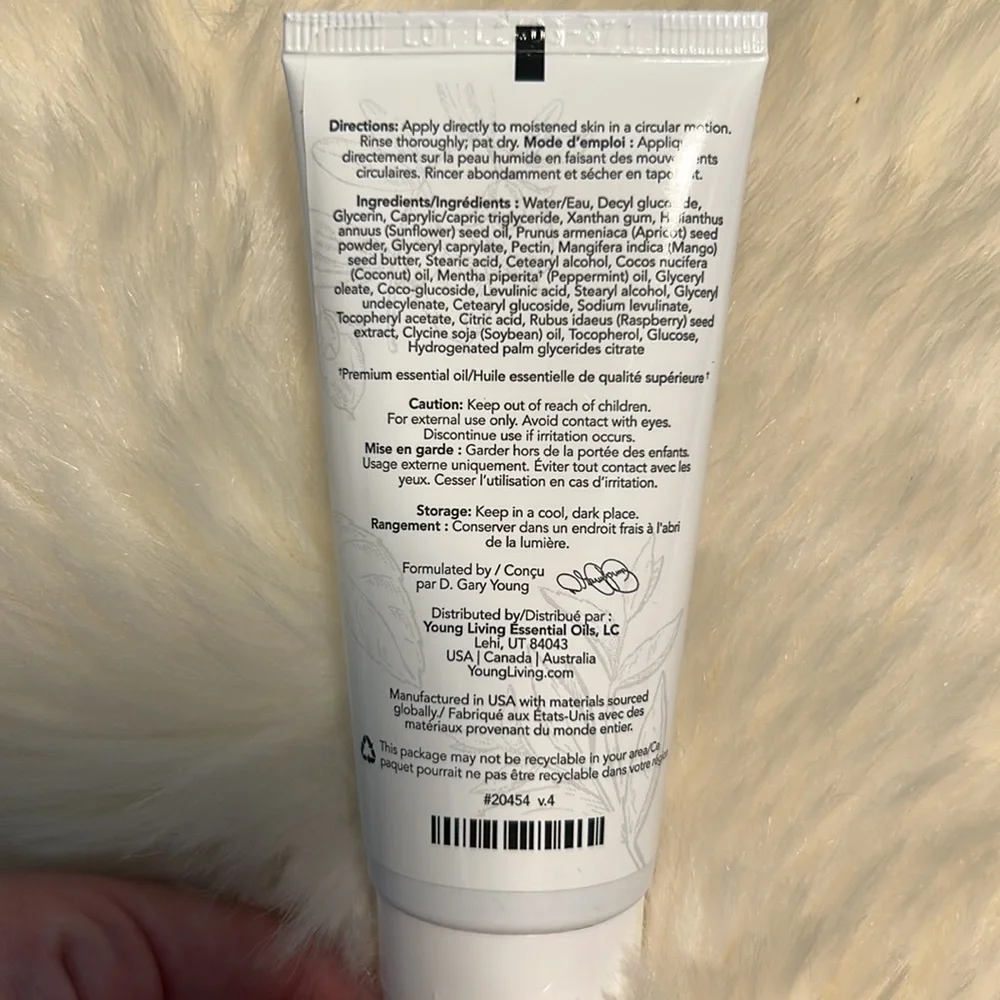 Youngliving Mint Satin Facial Scrub and Peppermint Essential Oil